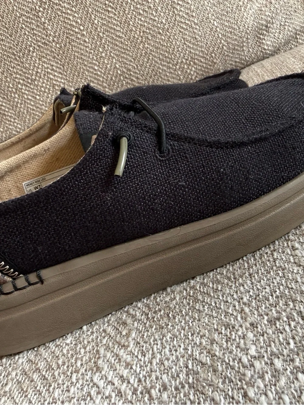 Hey Dude Kids Leopard Slip-On Shoes in Tan and Black
